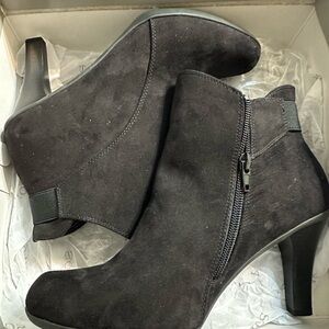 Women's Black Suede Ankle Boots